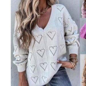 Heart grey Sweater